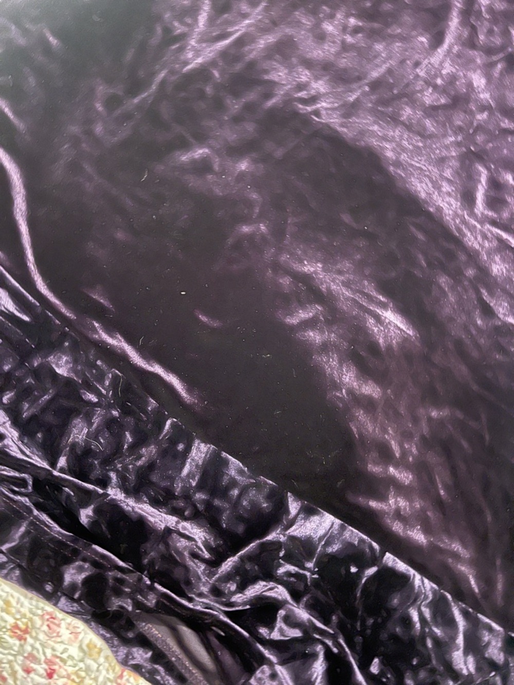Goth Deep Purple Velvet dress - Picture 3 of 3